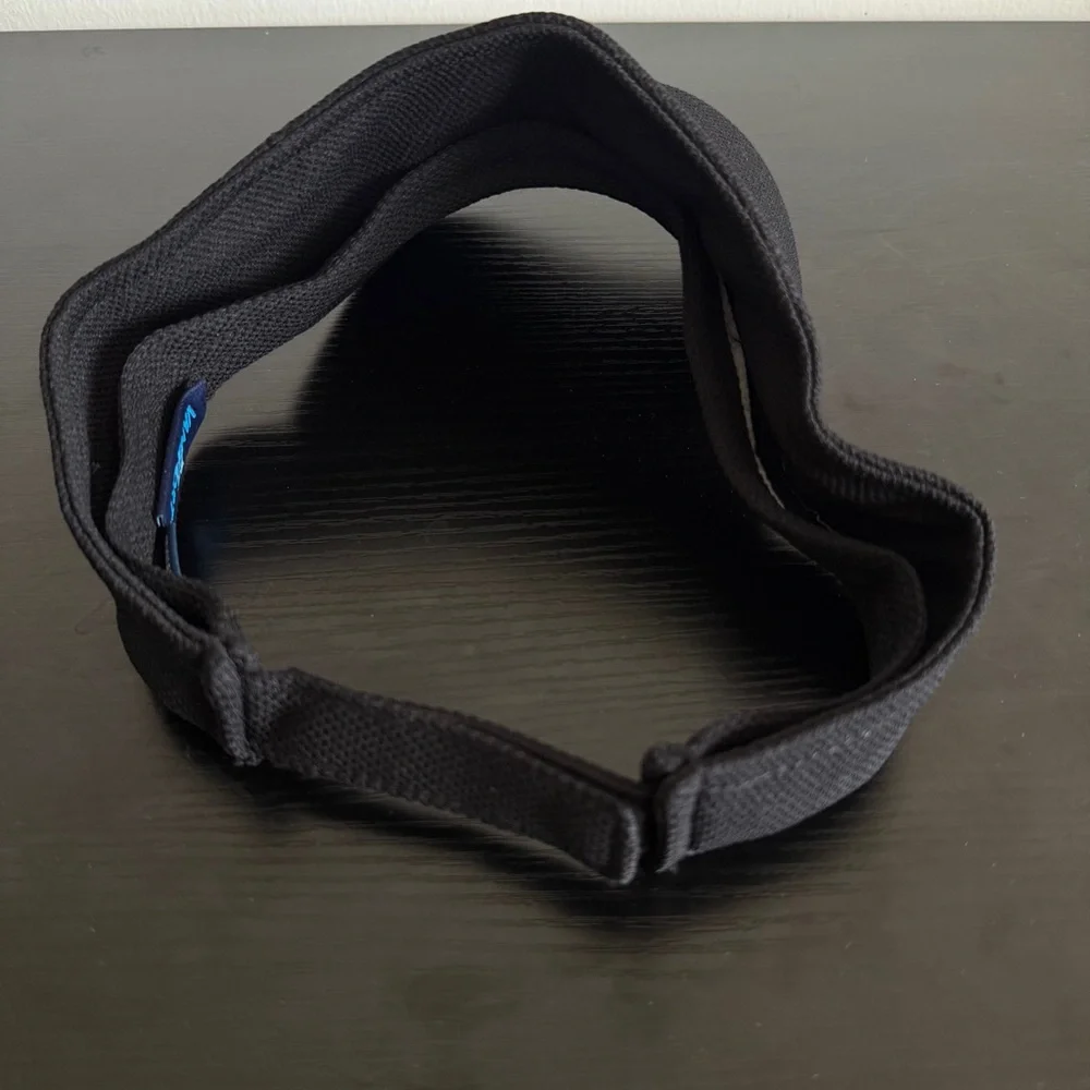 NEW Vansport Classic Black Visor with Textured Fabric and Open Top